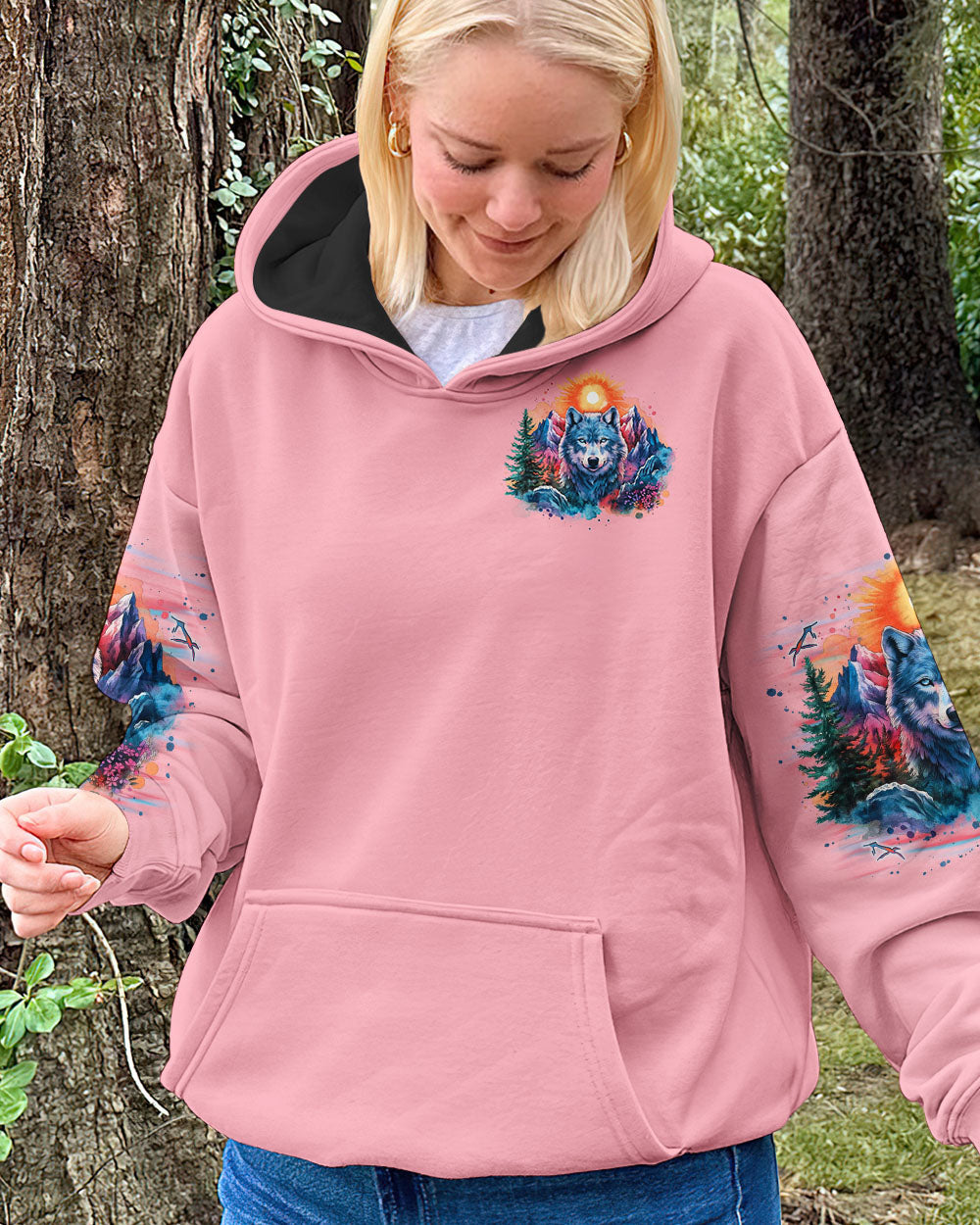 BE WILD AND WONDER WOLF ALL OVER PRINT - TLNO2503251