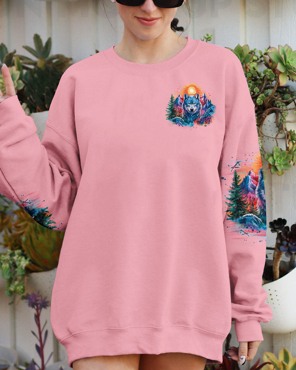 BE WILD AND WANDER WOLF ALL OVER PRINT - TLNO2604251