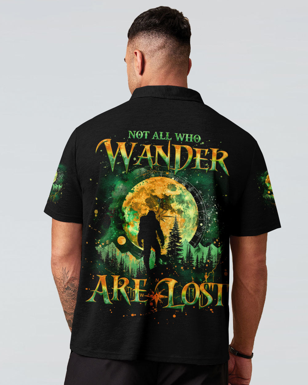 NOT ALL WHO WANDER ARE LOST BIGFOOT COMPASS ALL OVER PRINT - TLNO2709241