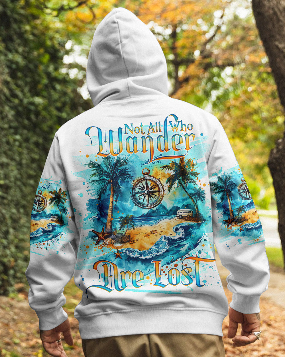 NOT ALL WHO WANDER ARE LOST COMPASS ALL OVER PRINT - TLNO3007243