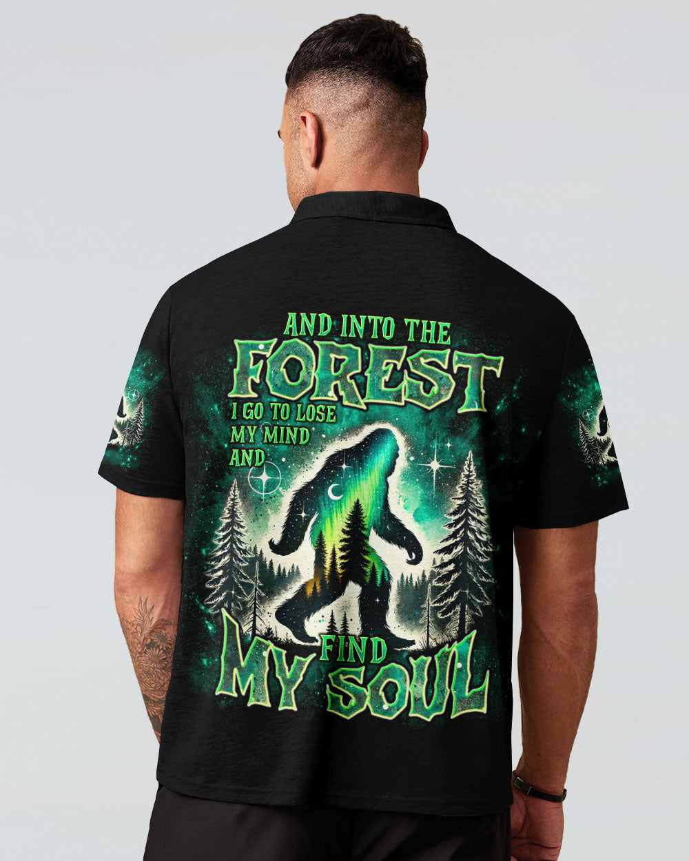 AND INTO THE FOREST I GO BIGFOOT ALL OVER PRINT - TLNT0211241