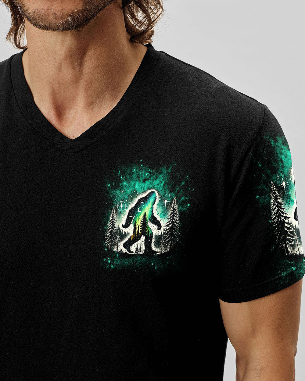 AND INTO THE FOREST I GO BIGFOOT ALL OVER PRINT - TLNT0211241