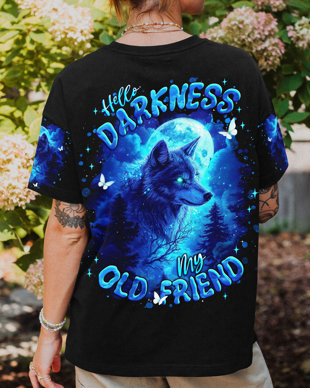 HELLO DARKNESS MY OLD FRIEND WOLF ALL OVER PRINT - TLNT0212253