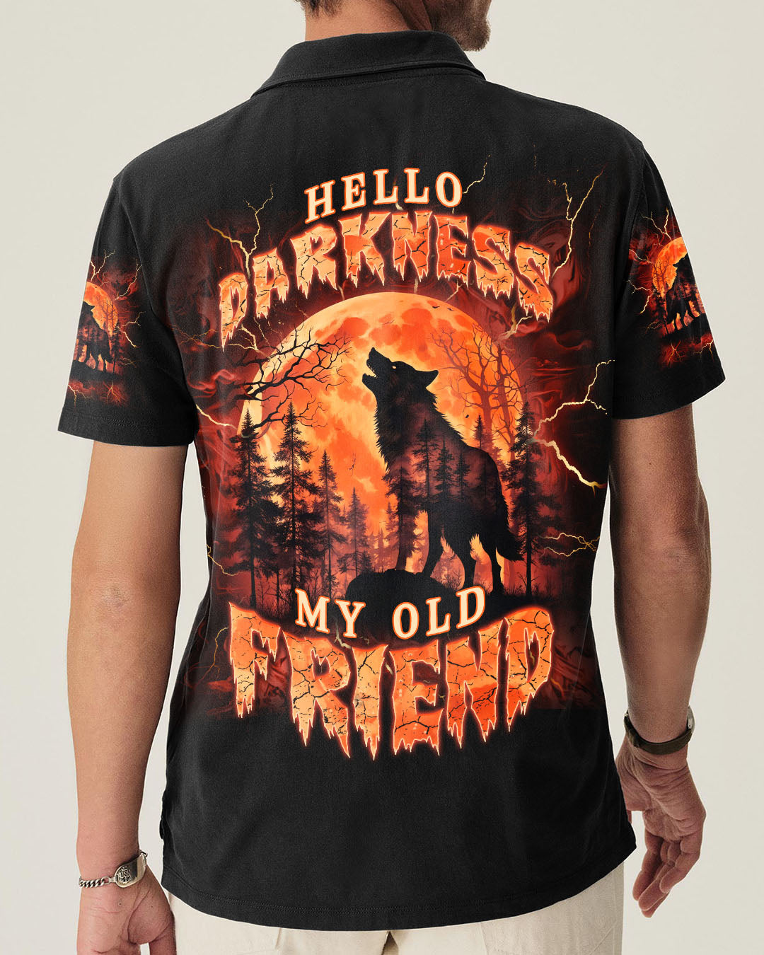 HELLO DARKNESS MY OLD FRIEND WOLF ALL OVER PRINT - TLNT0311253