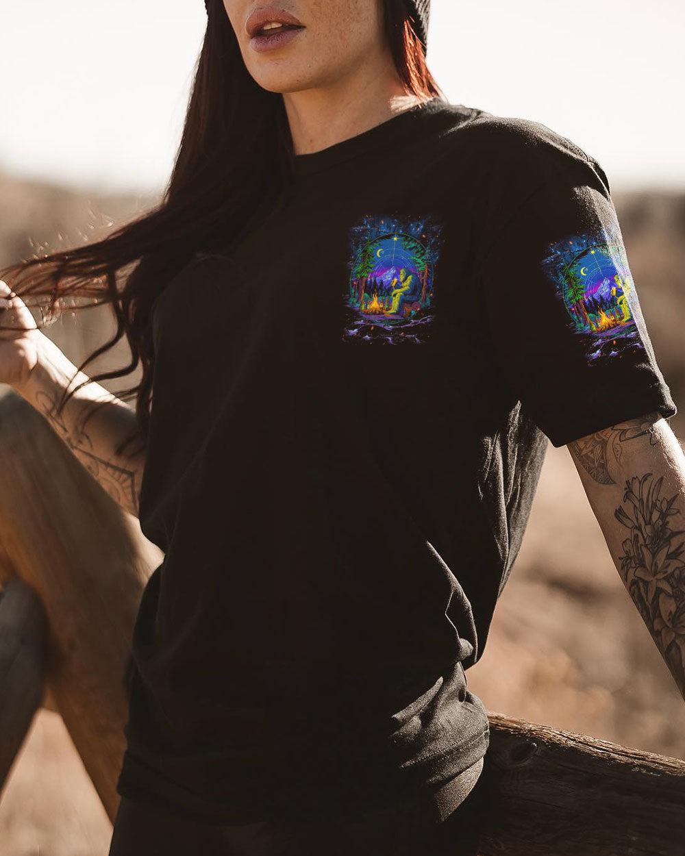 THE CLOSER I GET TO NATURE BIGFOOT ALL OVER PRINT - TLNT0409251