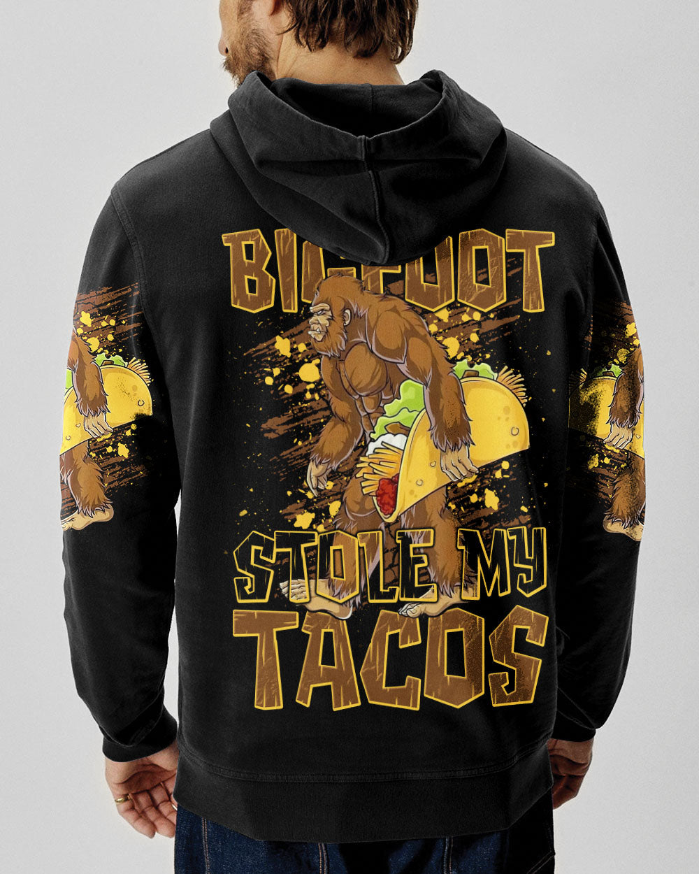 BIGFOOT STOLE MY TACOS BIGFOOT ALL OVER PRINT - TLNT0409253