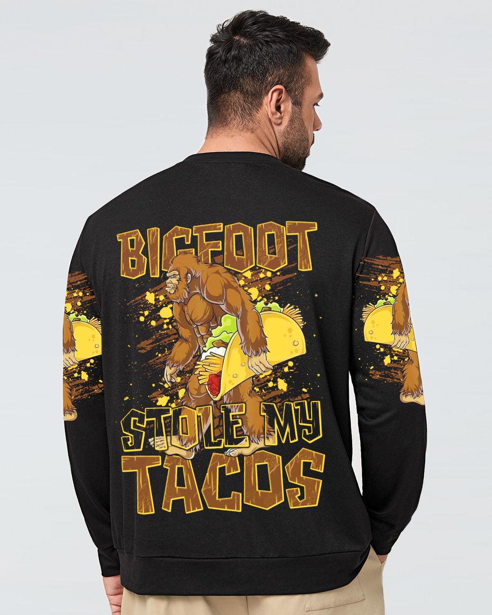 BIGFOOT STOLE MY TACOS BIGFOOT ALL OVER PRINT - TLNT0409253