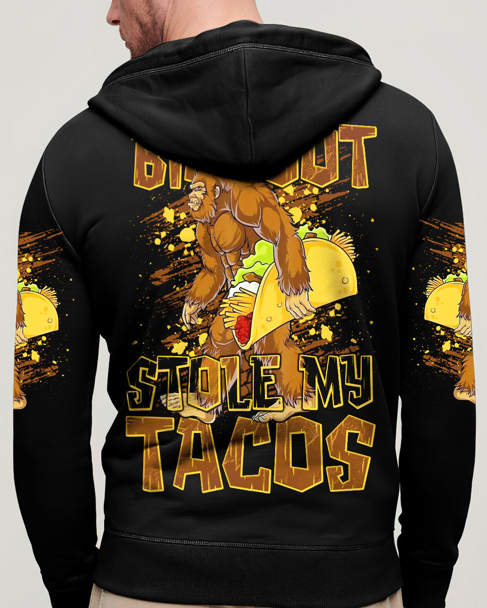 BIGFOOT STOLE MY TACOS BIGFOOT ALL OVER PRINT - TLNT0409253