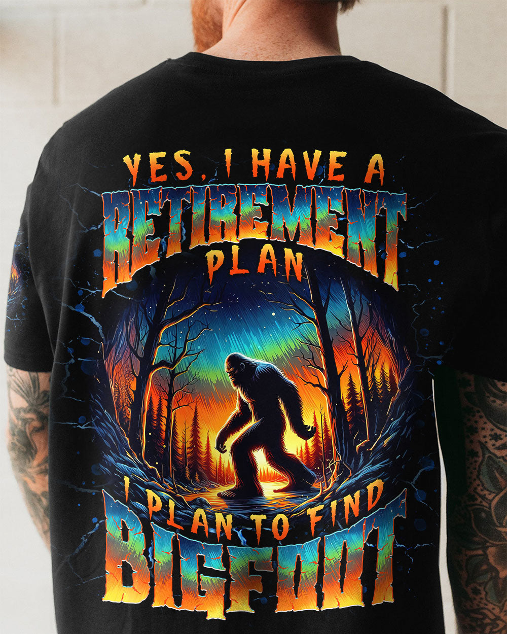 I PLAN TO FIND BIGFOOT ALL OVER PRINT - TLNT0411251