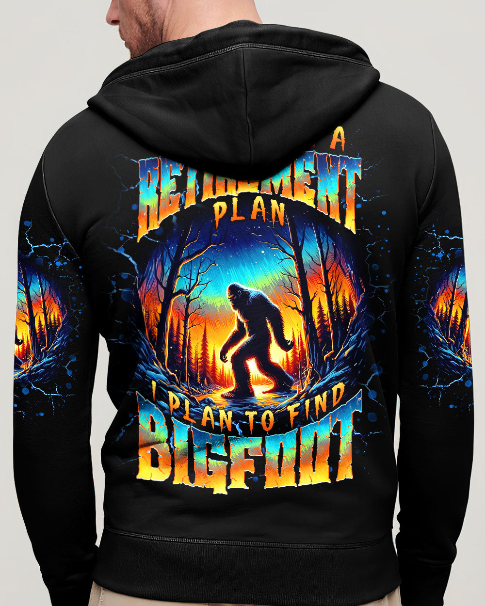 I PLAN TO FIND BIGFOOT ALL OVER PRINT - TLNT0411251