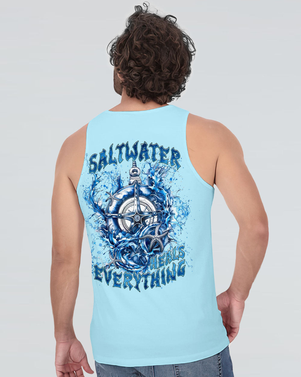 SALTWATER HEALS EVERYTHING COMPASS WAVES OCEAN ALL OVER PRINT - TLNT0503252