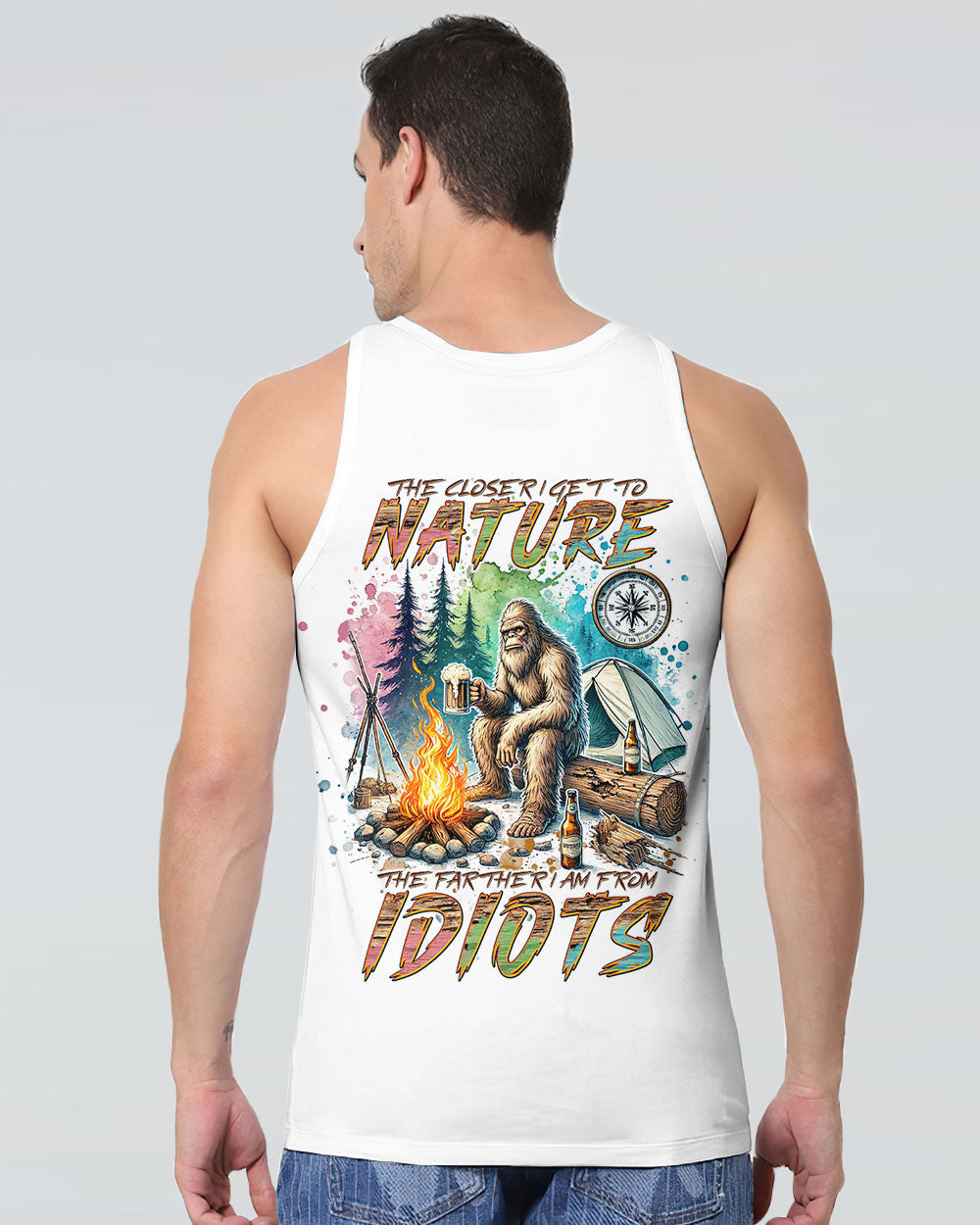 THE CLOSER I GET TO NATURE BIGFOOT ALL OVER PRINT - TLNT0508241