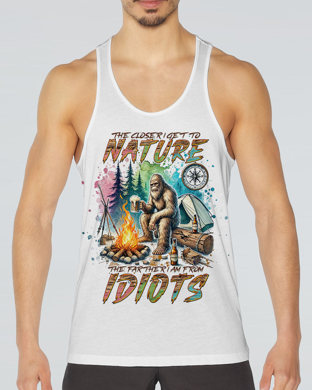 THE CLOSER I GET TO NATURE BIGFOOT ALL OVER PRINT - TLNT0508241