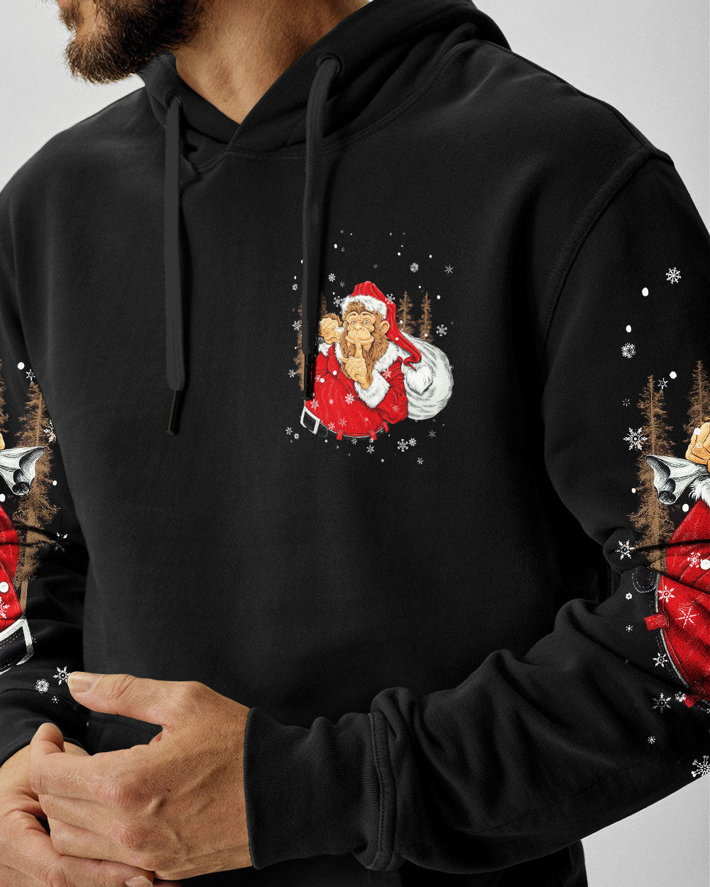 DON'T STOP BELIEVING BIGFOOT CHRISTMAS ALL OVER PRINT - TLNT0511251