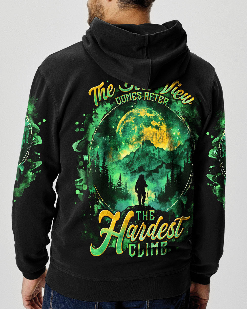 THE BEST VIEW COMES AFTER BIGFOOT HIKING ALL OVER PRINT - TLNT0601251