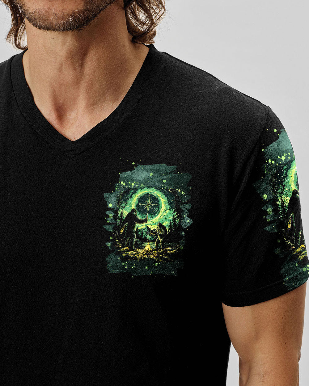 SMALL GANG BIGFOOT CAMPFIRE ALL OVER PRINT - TLNT0803251