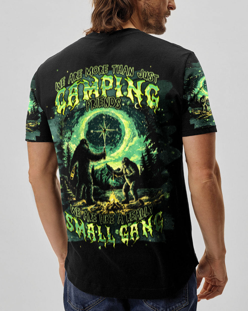 SMALL GANG BIGFOOT CAMPFIRE ALL OVER PRINT - TLNT0803251
