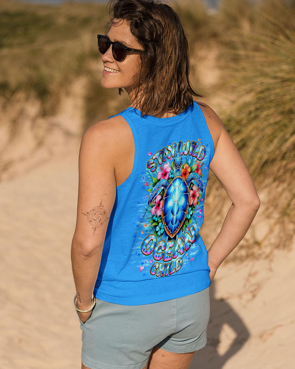 STAY WILD OCEAN CHILD TURTLE ALL OVER PRINT - TLNT0809254