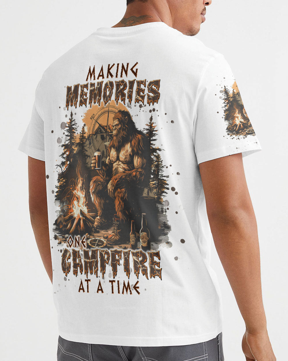 MAKING MEMORIES ONE CAMPFIRE AT A TIME BIGFOOT ALL OVER PRINT - TLNT0908241