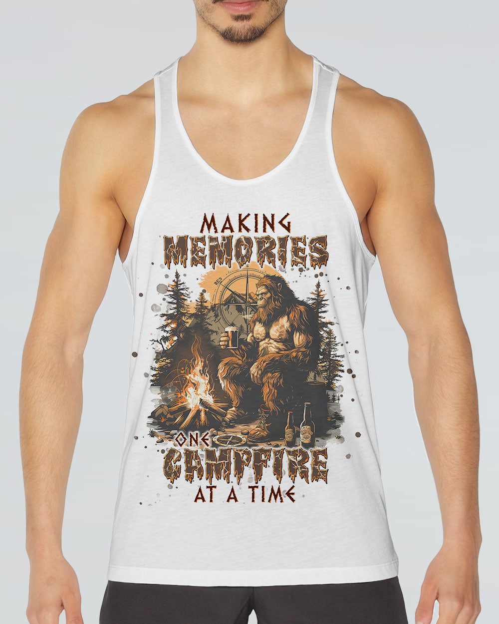 MAKING MEMORIES ONE CAMPFIRE AT A TIME BIGFOOT ALL OVER PRINT - TLNT0908241