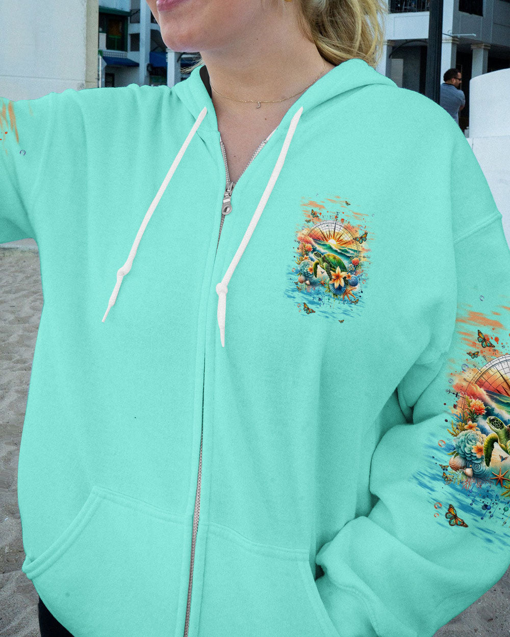 LET THE ADVENTURES BEGIN TURTLE COMPASS ALL OVER PRINT - TLNT1005246