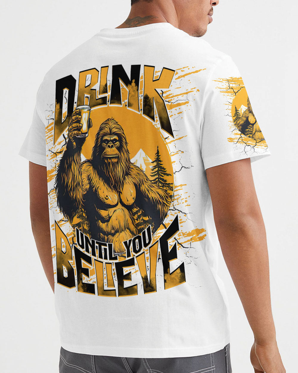 DRINK UNTIL YOU BELIEVE BIGFOOT ALL OVER PRINT - TLNT1009252