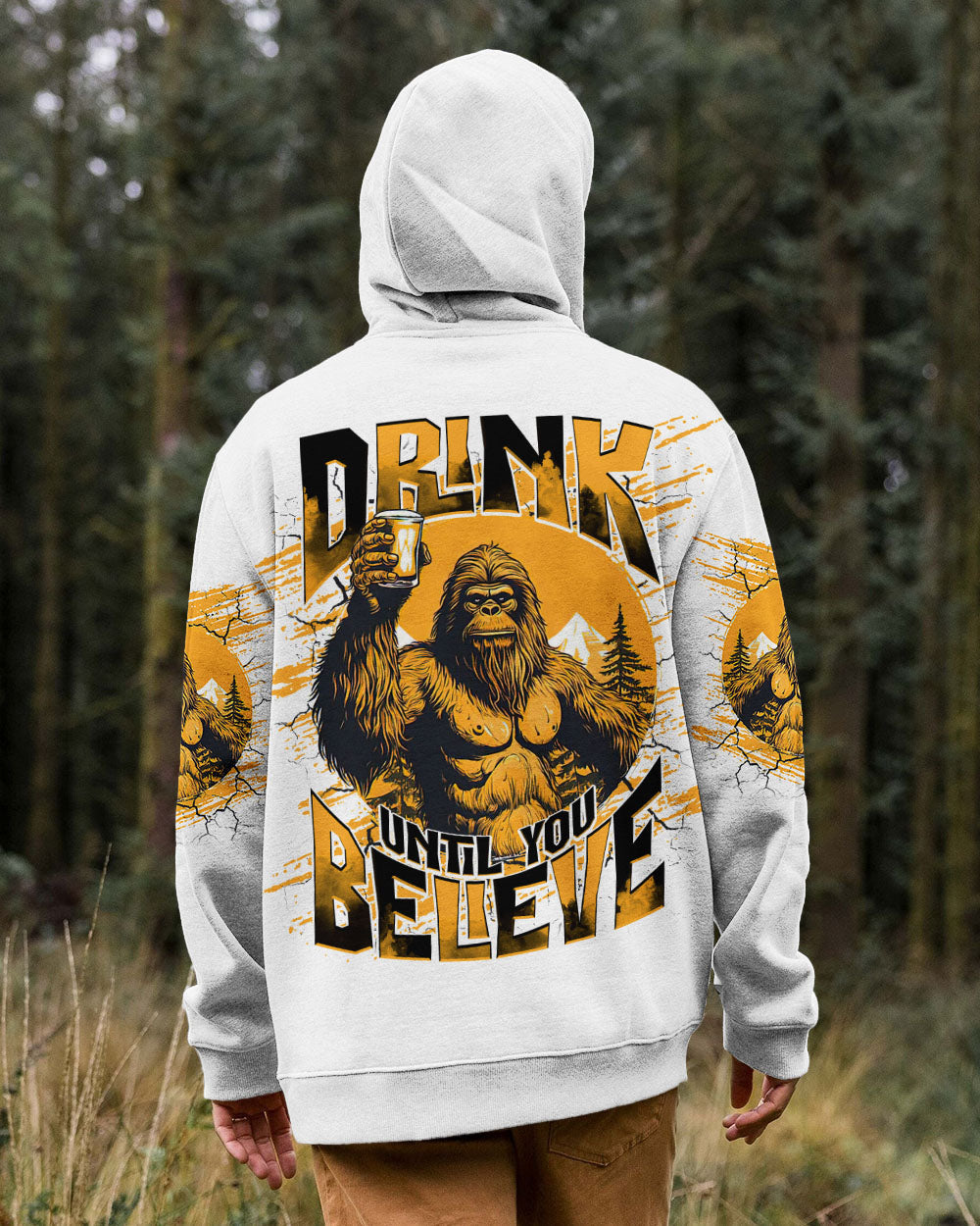 DRINK UNTIL YOU BELIEVE BIGFOOT ALL OVER PRINT - TLNT1009252