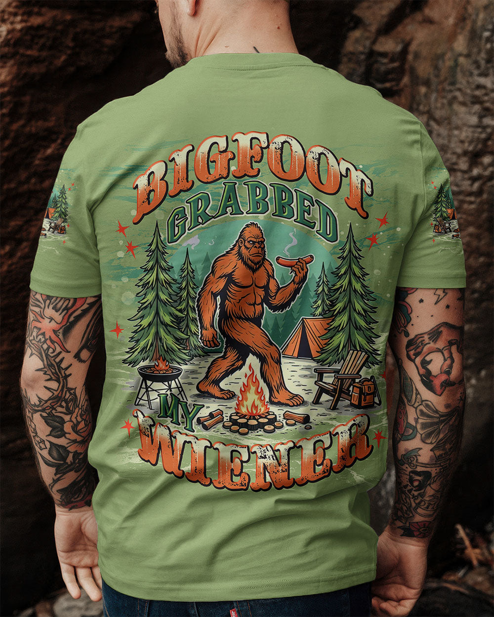 BIGFOOT GRABBED MY WIENER ALL OVER PRINT - TLNT1208252
