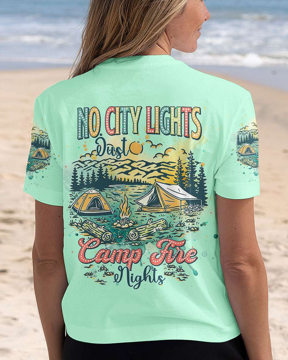 NO CITY LIGHTS JUST CAMP FIRE NIGHTS ALL OVER PRINT - TLNT1209244