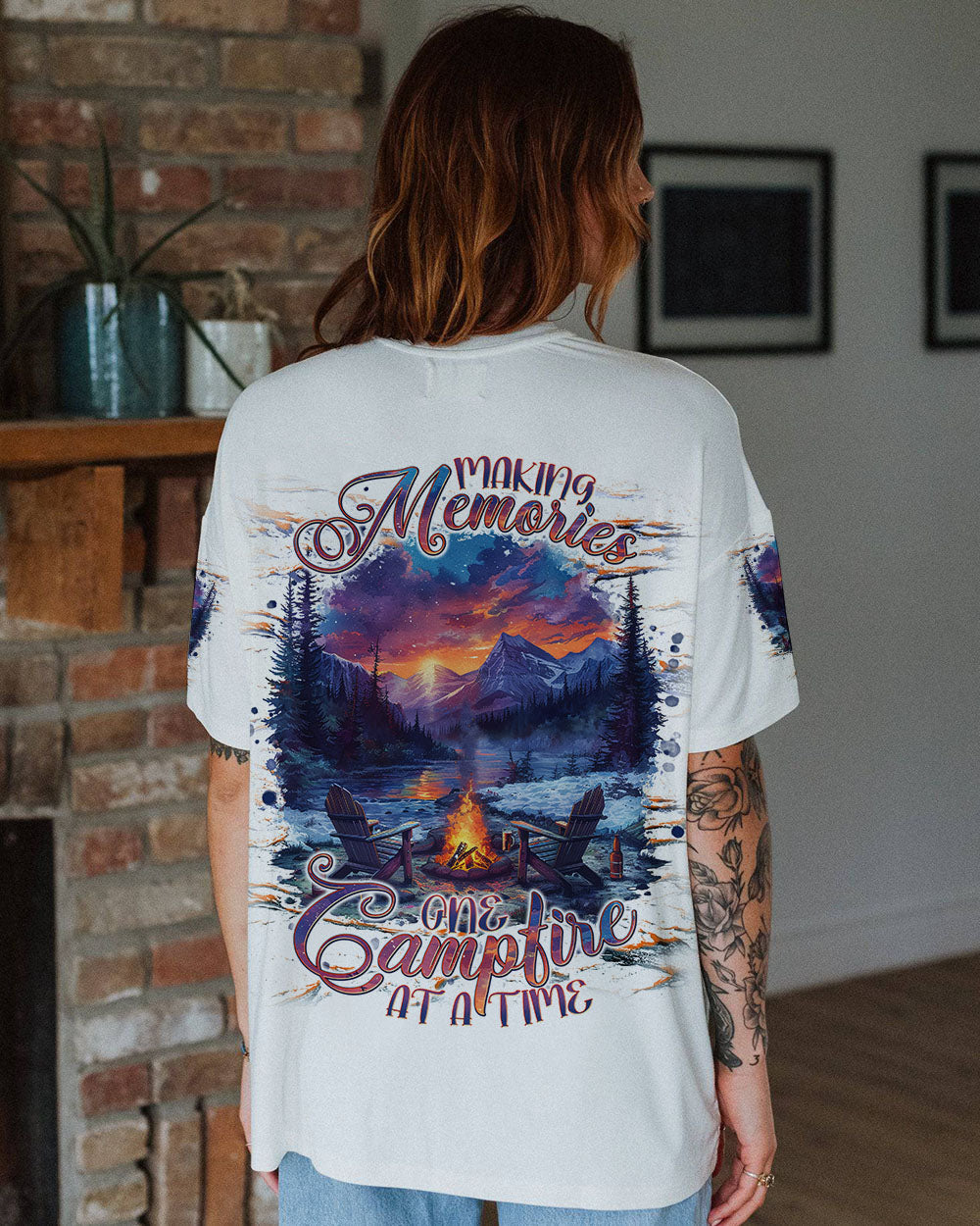 MAKING MEMORIES ONE CAMPFIRE AT A TIME ALL OVER PRINT  - TLNT1510241