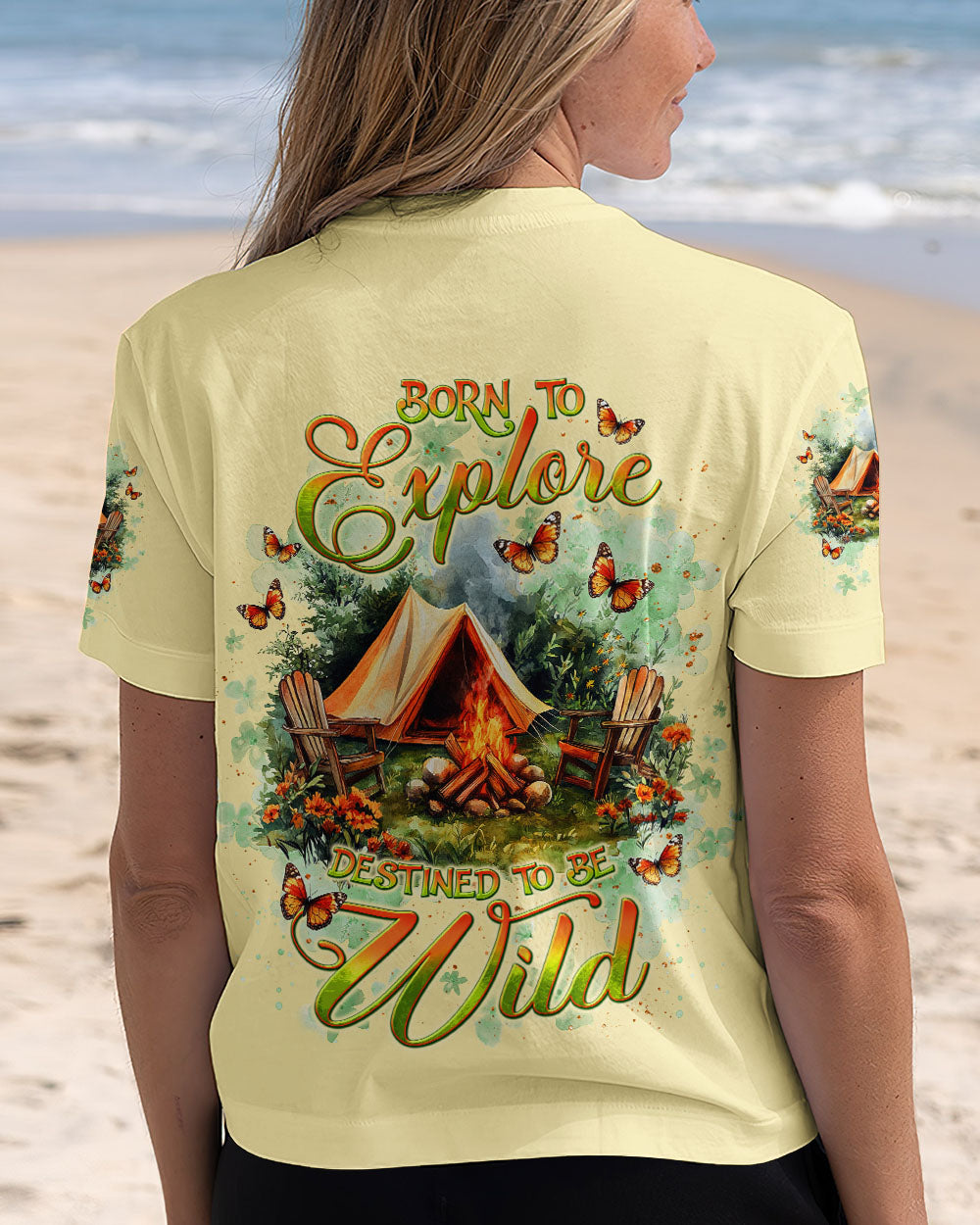 BORN TO EXPLORE DESTINED TO BE WILD ALL OVER PRINT - TLNT1709242