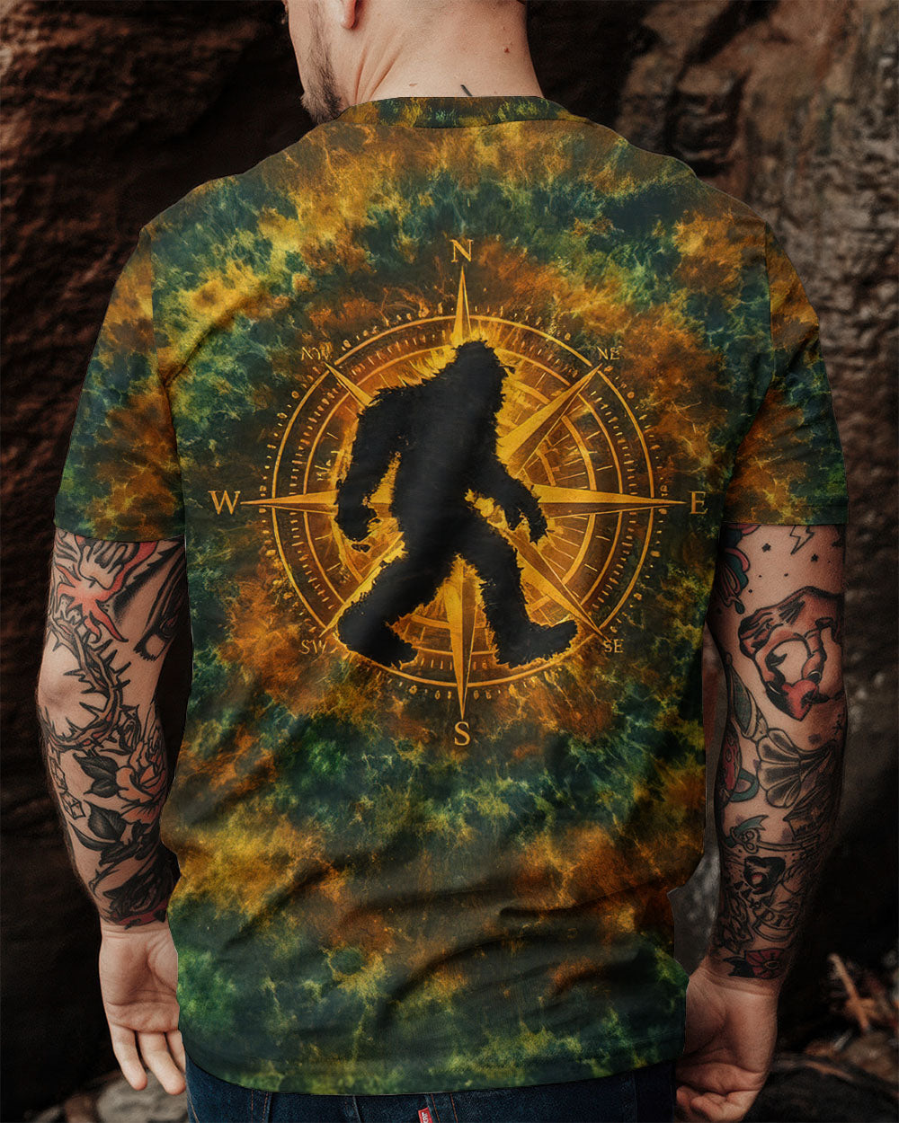 BIGFOOT COMPASS SWIRL ALL OVER PRINT - TLNT1812251
