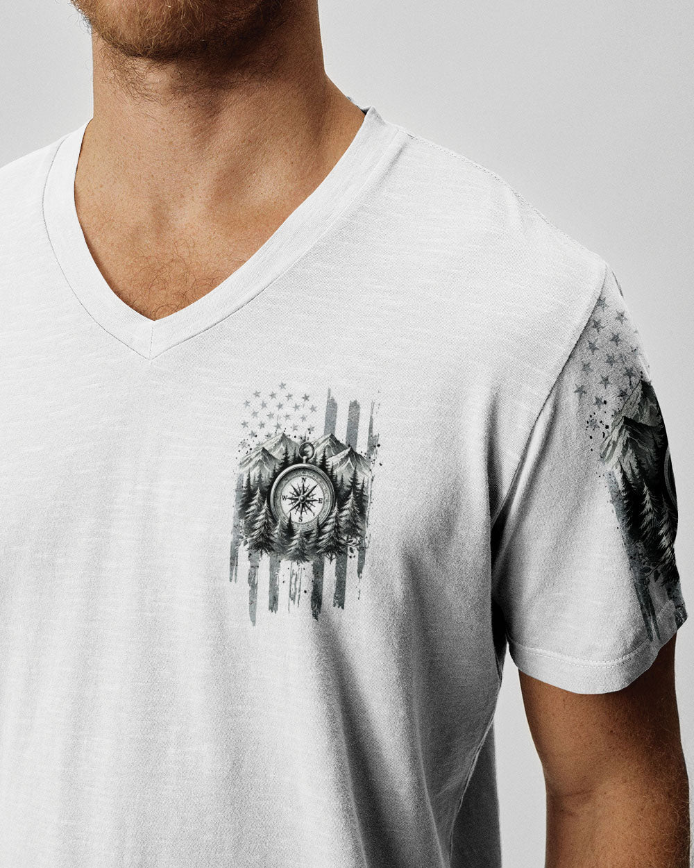 BORN TO EXPLORE DESTINED TO BE WILD COMPASS ALL OVER PRINT - TLNT1909242