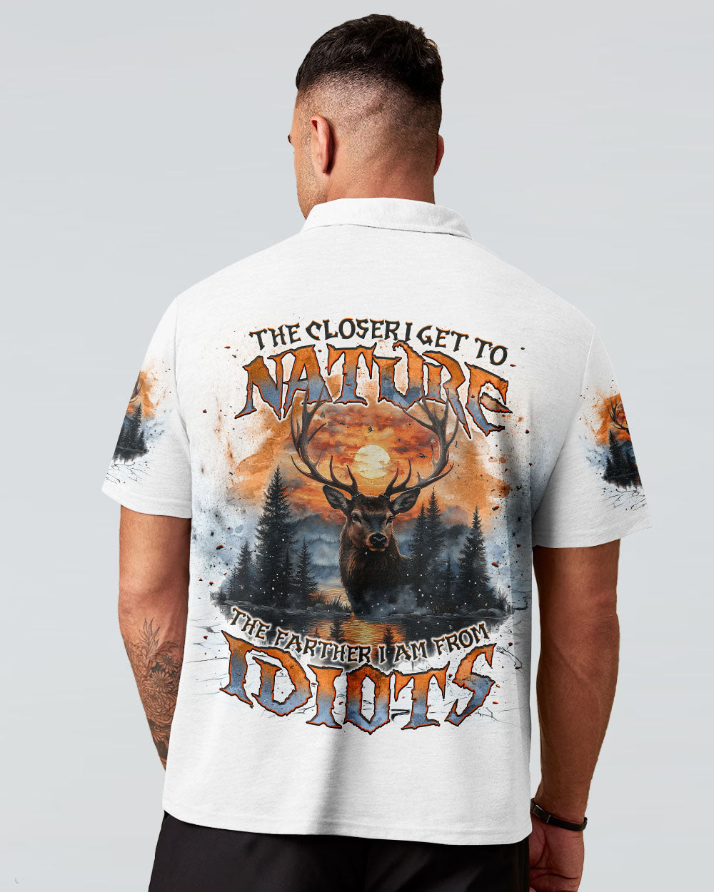 THE CLOSER I GET TO NATURE DEER ALL OVER PRINT - TLNT2001252