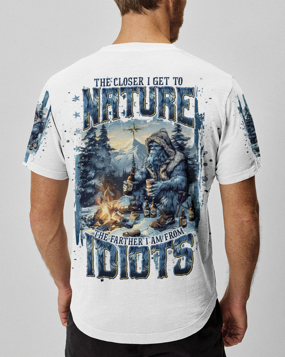 THE CLOSER I GET TO NATURE BIGFOOT ALL OVER PRINT - TLNT2210241