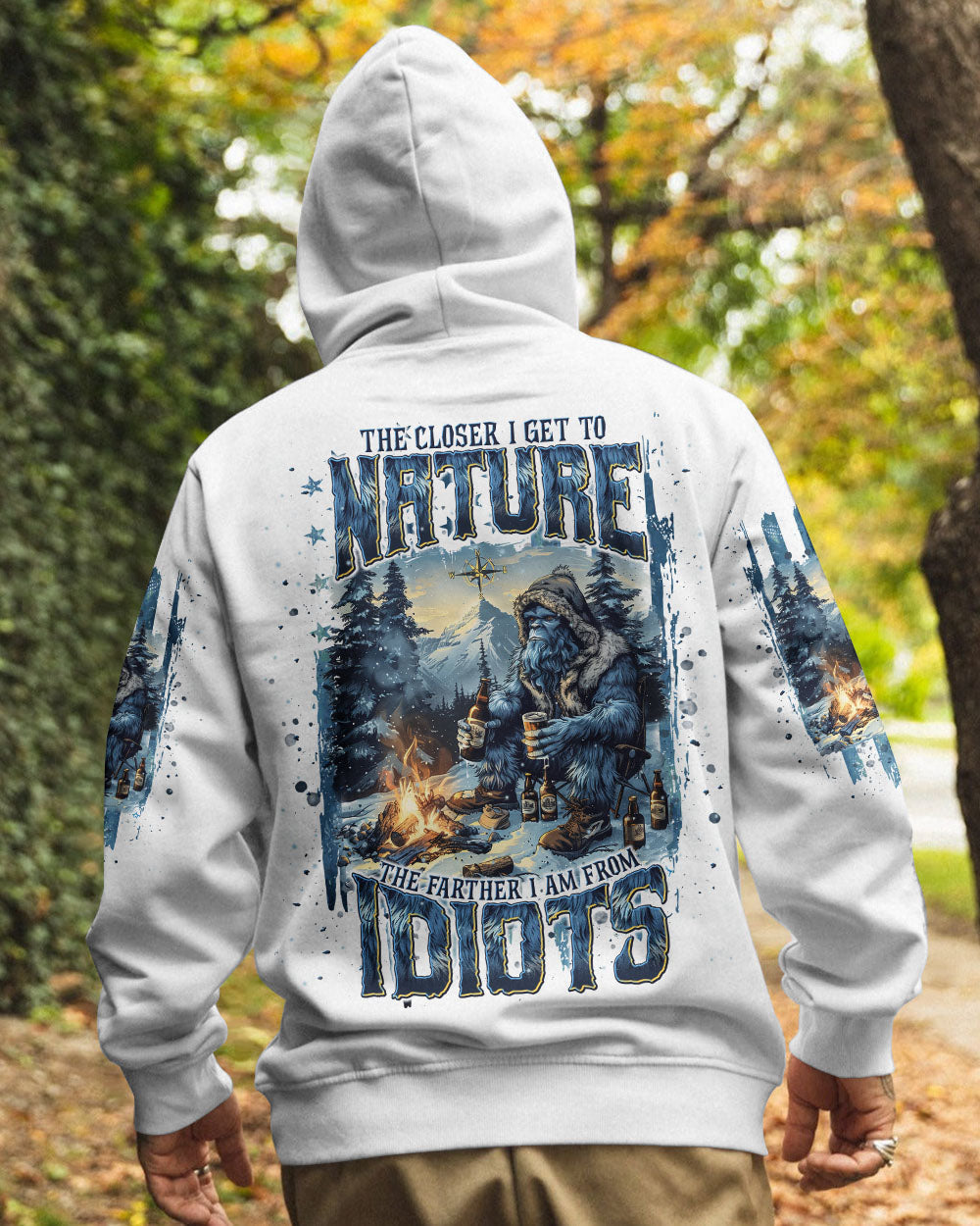 THE CLOSER I GET TO NATURE BIGFOOT ALL OVER PRINT - TLNT2210241