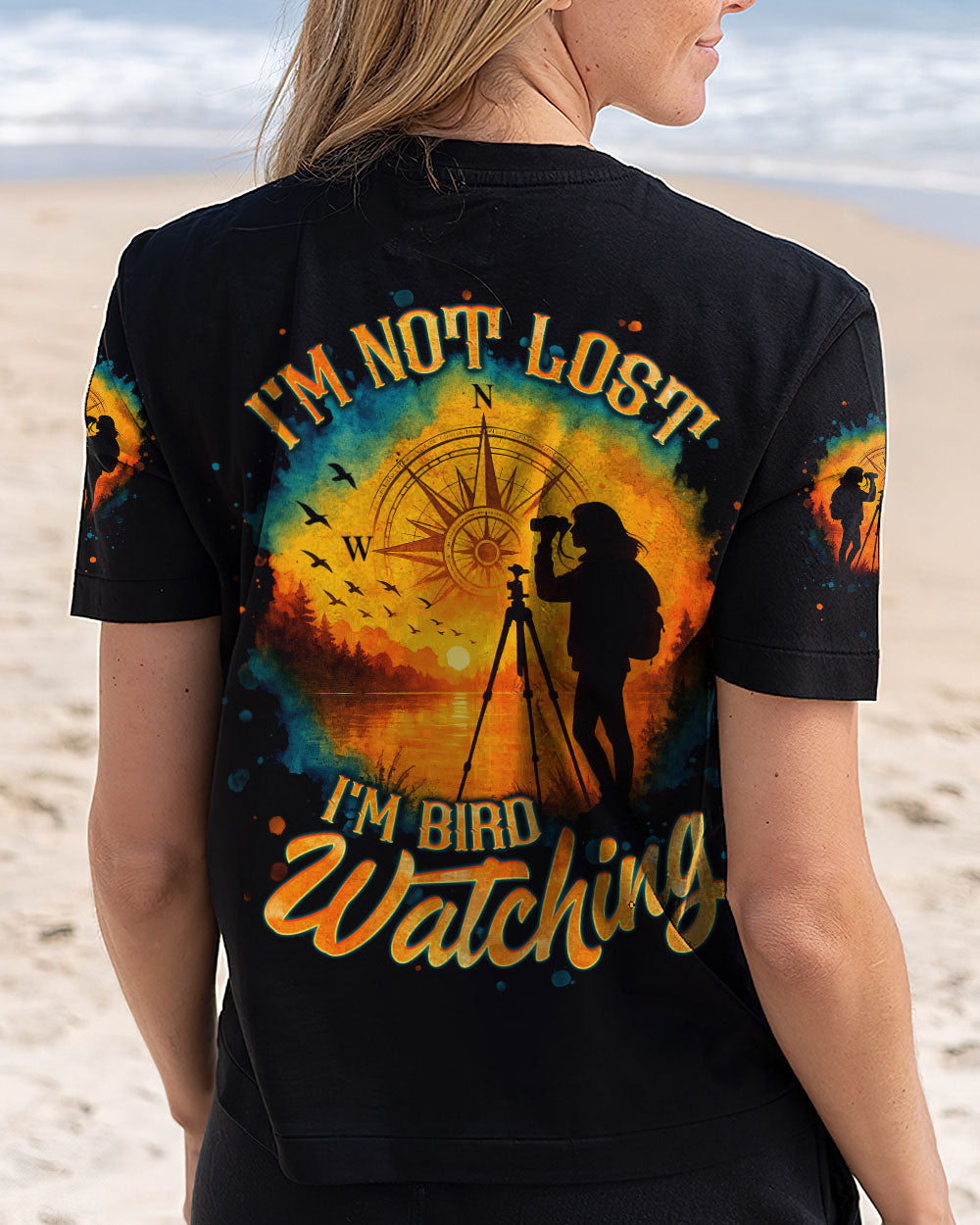 I'M NOT LOST I'M BIRD WATCHING ALL OVER PRINT - TLNT2305251