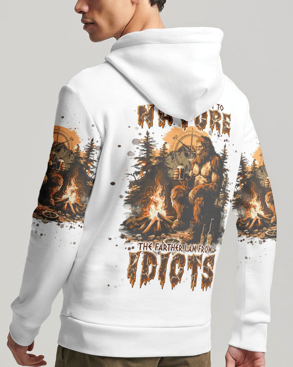 THE CLOSER I GET TO NATURE BIGFOOT ALL OVER PRINT - TLNT2307241