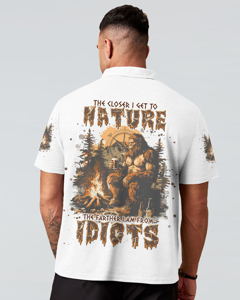 THE CLOSER I GET TO NATURE BIGFOOT ALL OVER PRINT - TLNT2307241