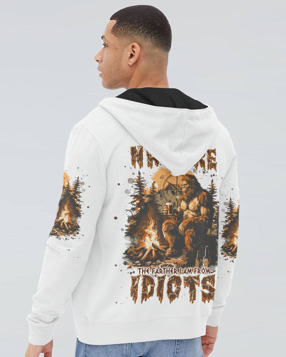 THE CLOSER I GET TO NATURE BIGFOOT ALL OVER PRINT - TLNT2307241