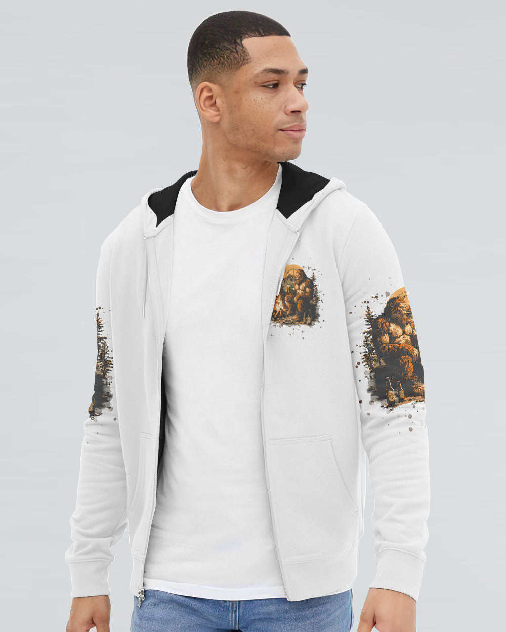 THE CLOSER I GET TO NATURE BIGFOOT ALL OVER PRINT - TLNT2307241