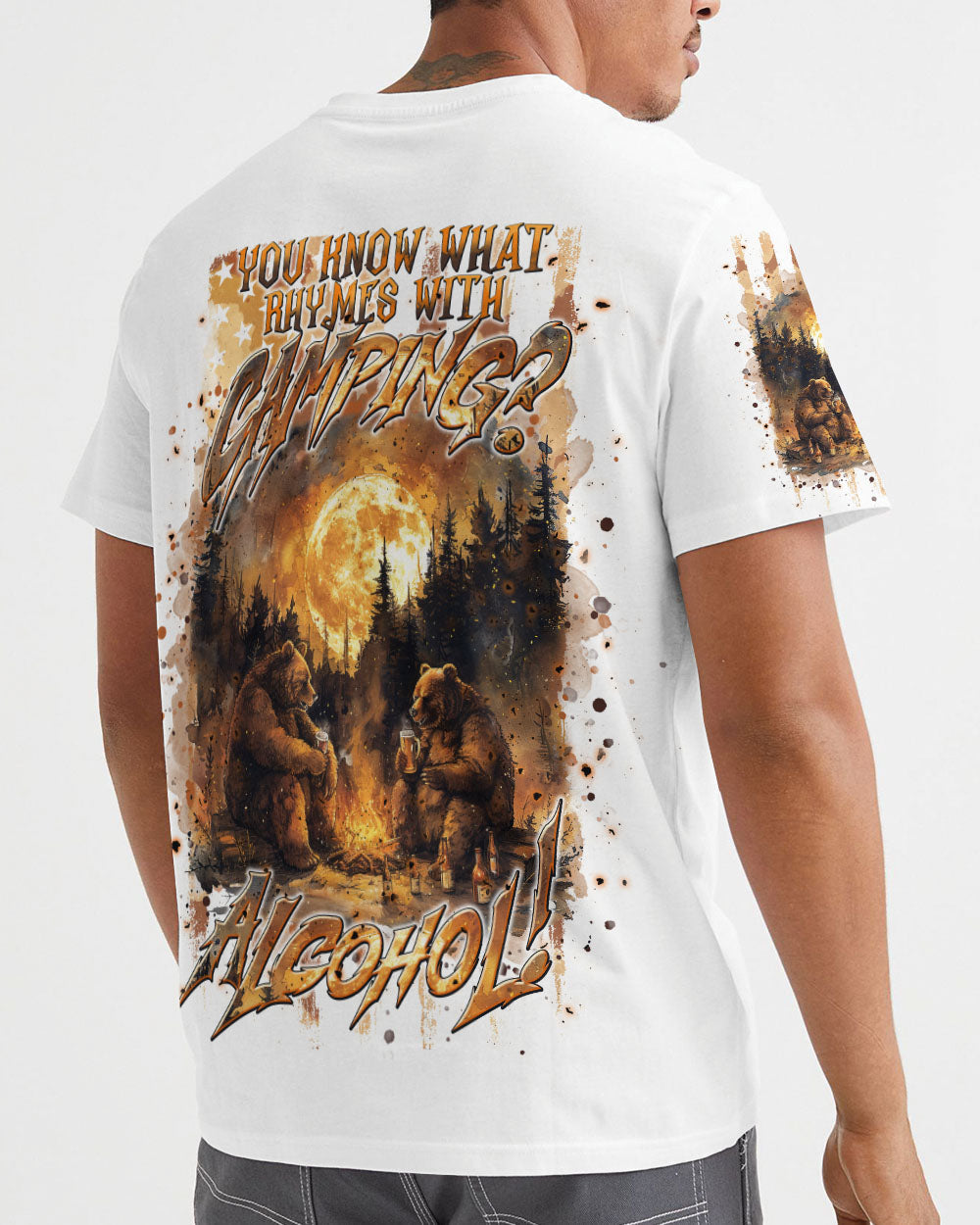 ALCOHOL BEAR ALL OVER PRINT - TLNT2408241