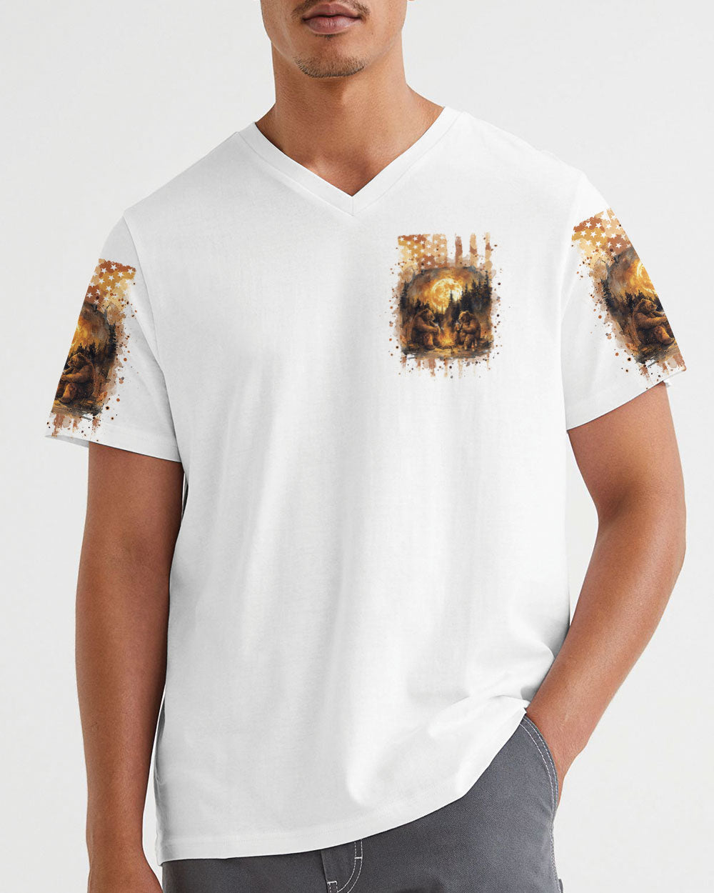 ALCOHOL BEAR ALL OVER PRINT - TLNT2408241