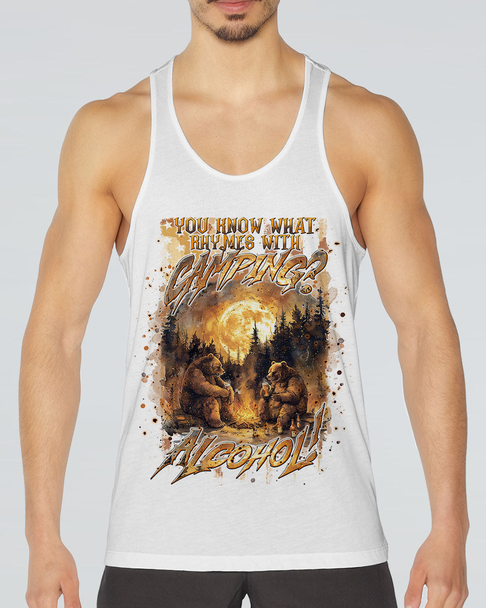 ALCOHOL BEAR ALL OVER PRINT - TLNT2408241