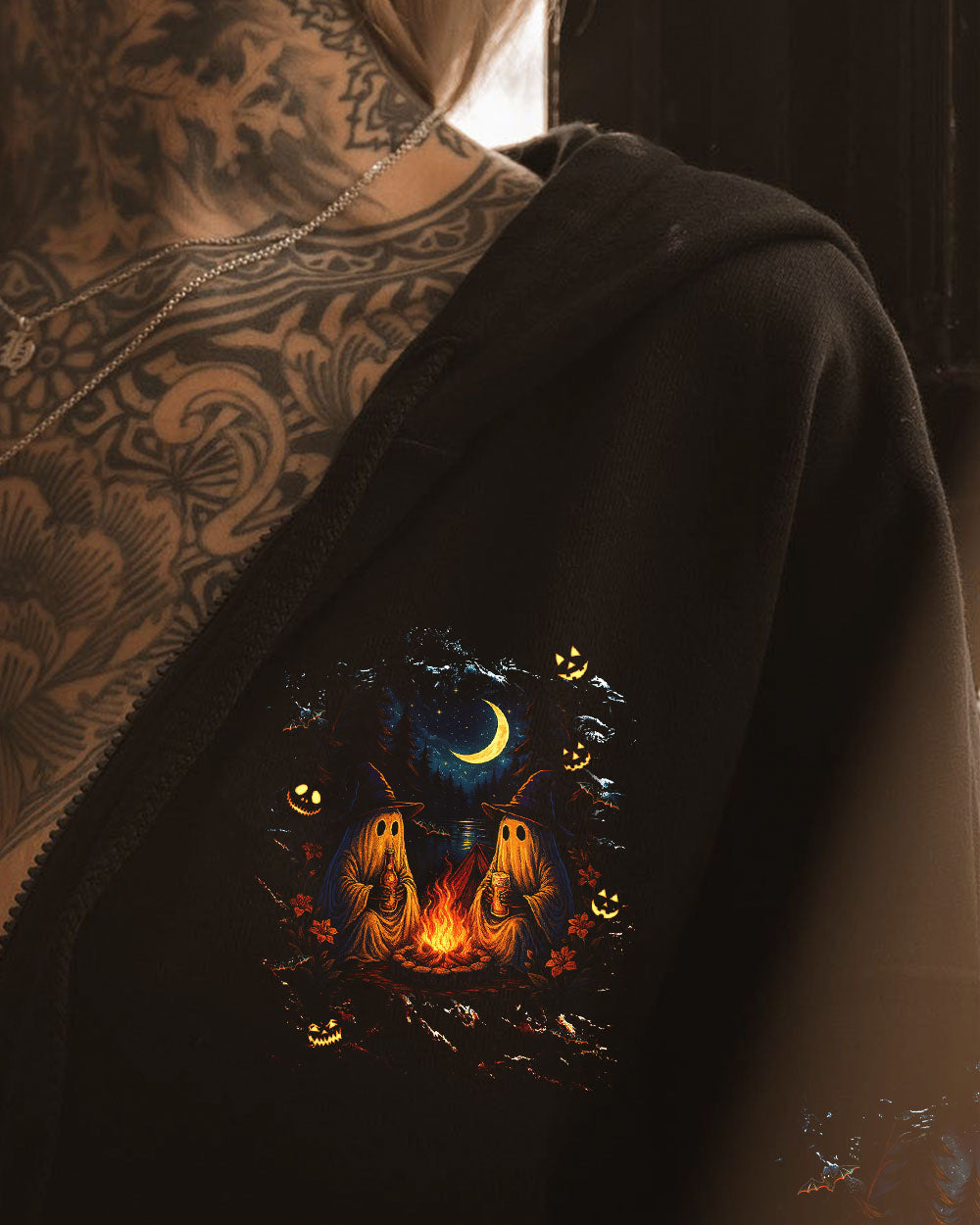 MAKING MEMORIES ONE CAMPFIRE AT A TIME BOO HALLOWEEN ALL OVER PRINT - TLNT2507251