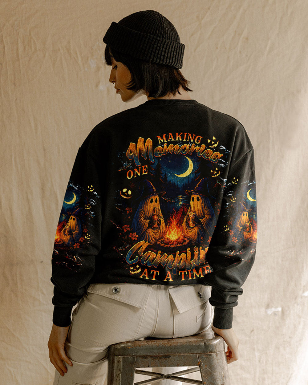 MAKING MEMORIES ONE CAMPFIRE AT A TIME BOO HALLOWEEN ALL OVER PRINT - TLNT2507251