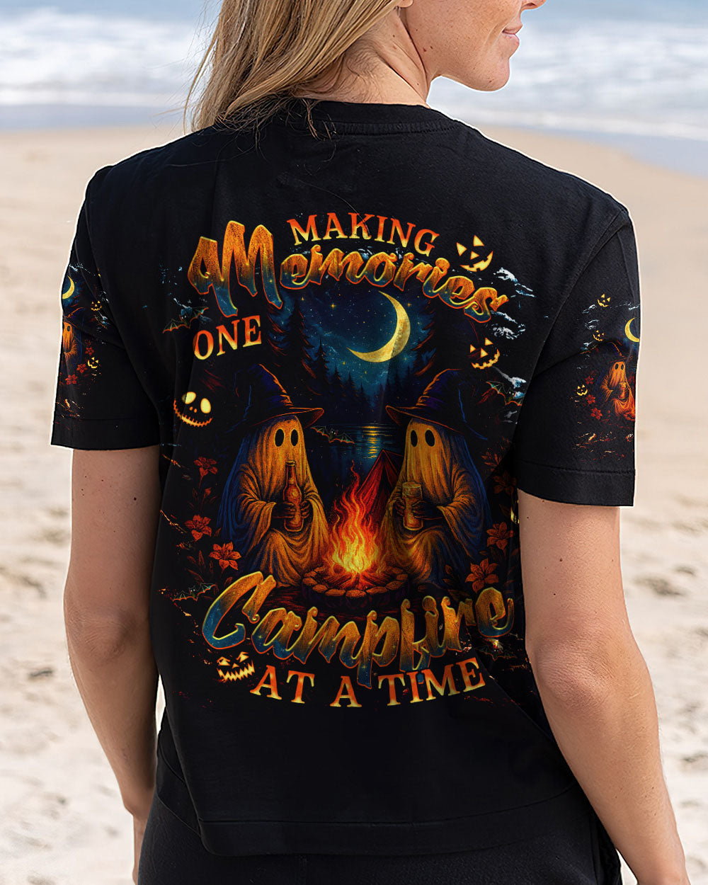 MAKING MEMORIES ONE CAMPFIRE AT A TIME BOO HALLOWEEN ALL OVER PRINT - TLNT2507251