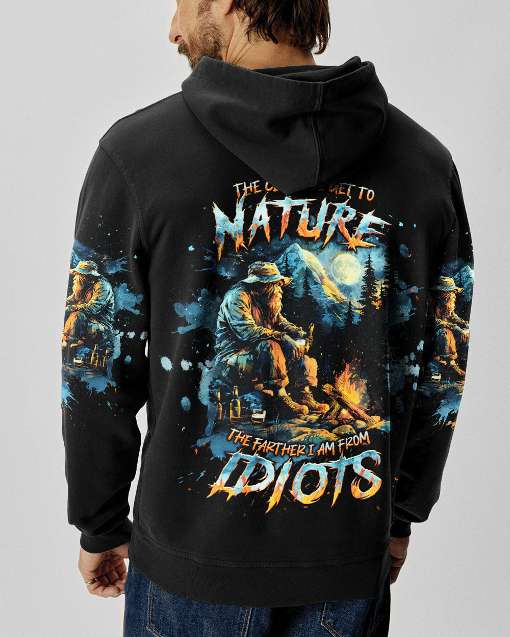 THE CLOSER I GET TO NATURE BIGFOOT ALL OVER PRINT - TLNT2509241