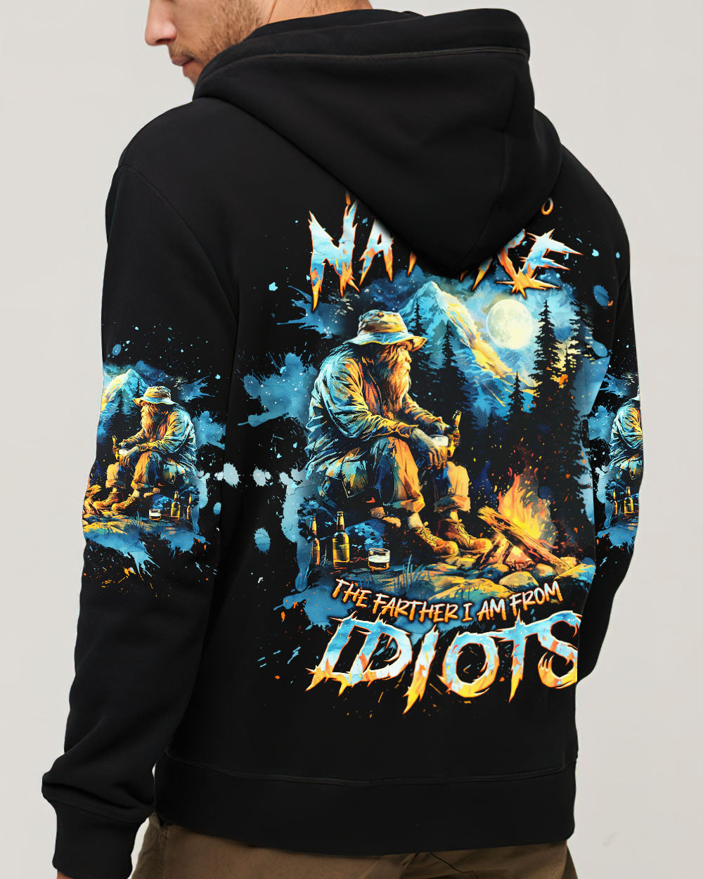 THE CLOSER I GET TO NATURE BIGFOOT ALL OVER PRINT - TLNT2509241