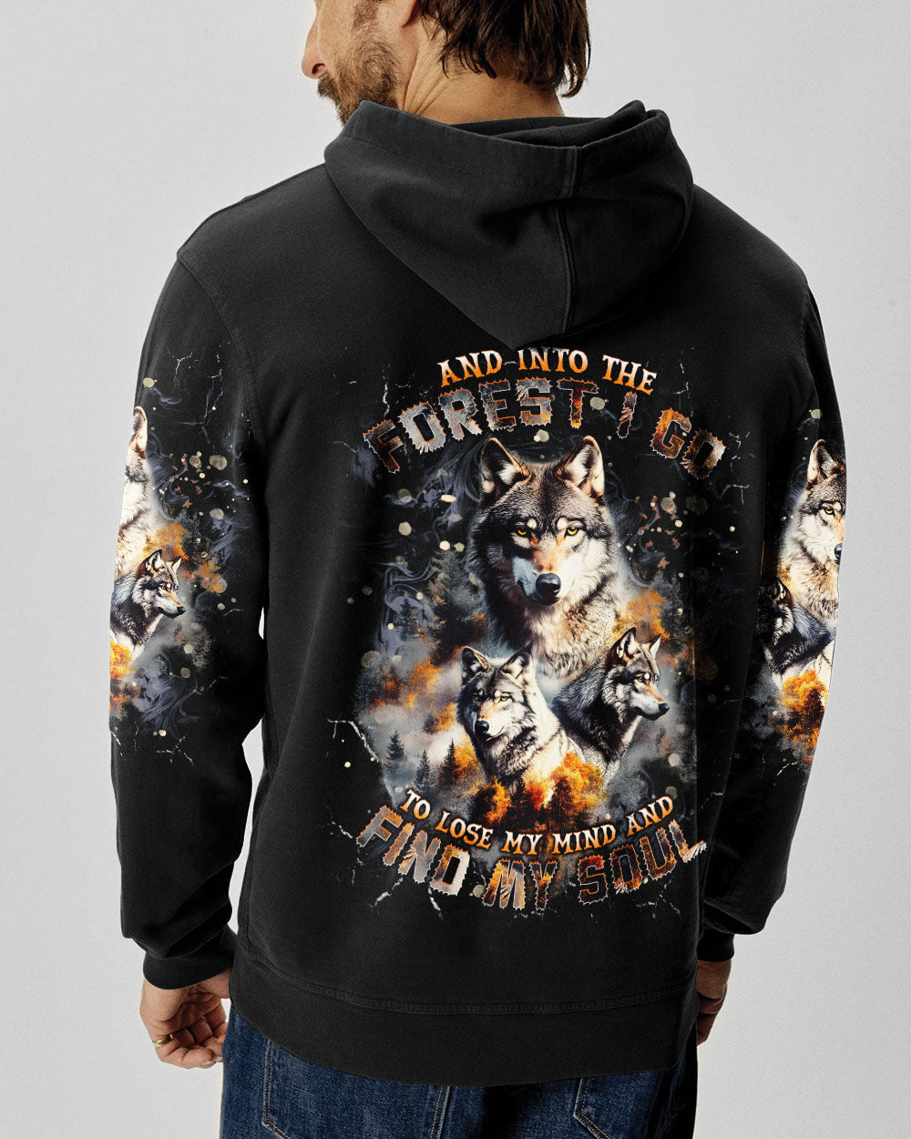 AND INTO THE FOREST I GO WOLF ALL OVER PRINT  - TLNT2701251